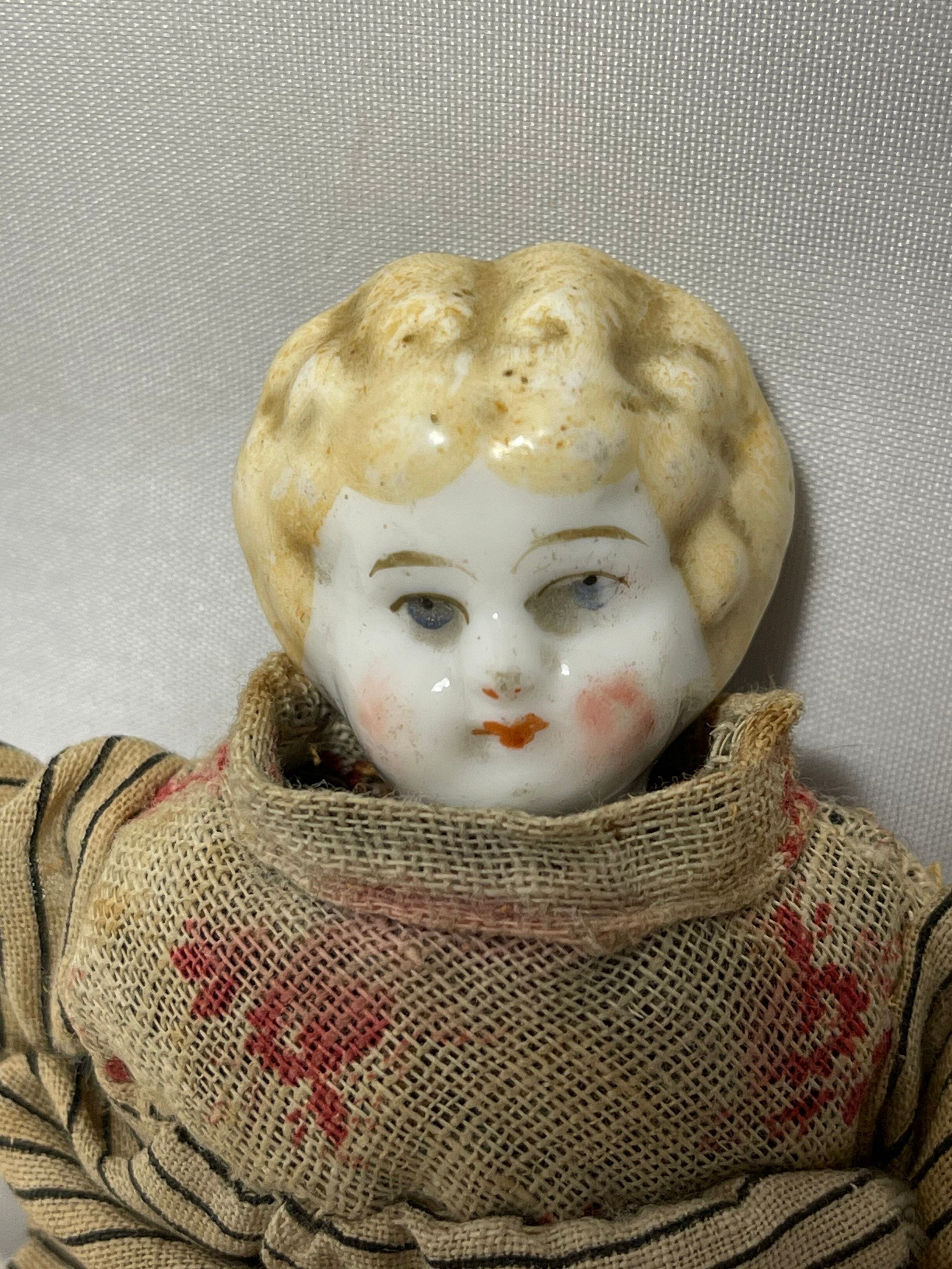 Dolls Vintage China Head Doll Unmarked 15 Tall Toys & Games