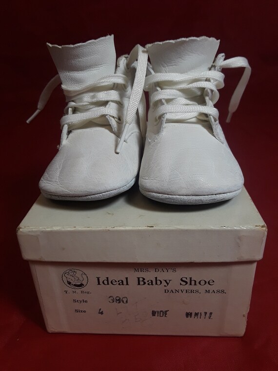 white size 4 baby shoes