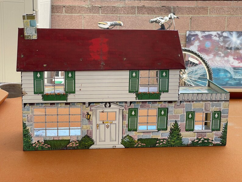 Vintage Marx Tin Litho Dollhouse 1950's Etsy