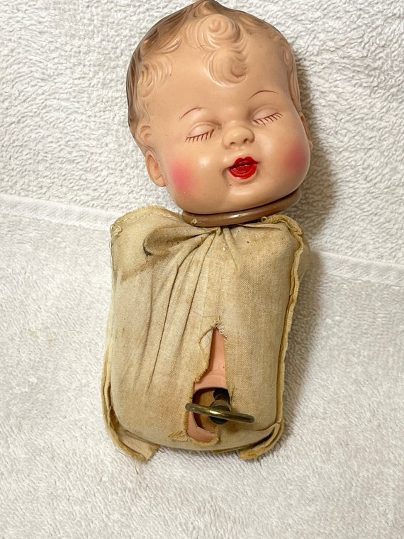 Vintage Musical Baby Doll Wind up 6 tall Etsy