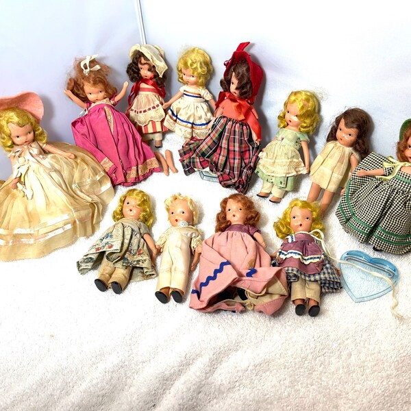 Vintage Nancy Ann Storybook Dolls Set of 12 Dolls