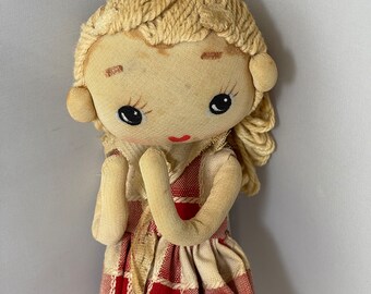 Vintage Poseable Girl Doll 10" Tall