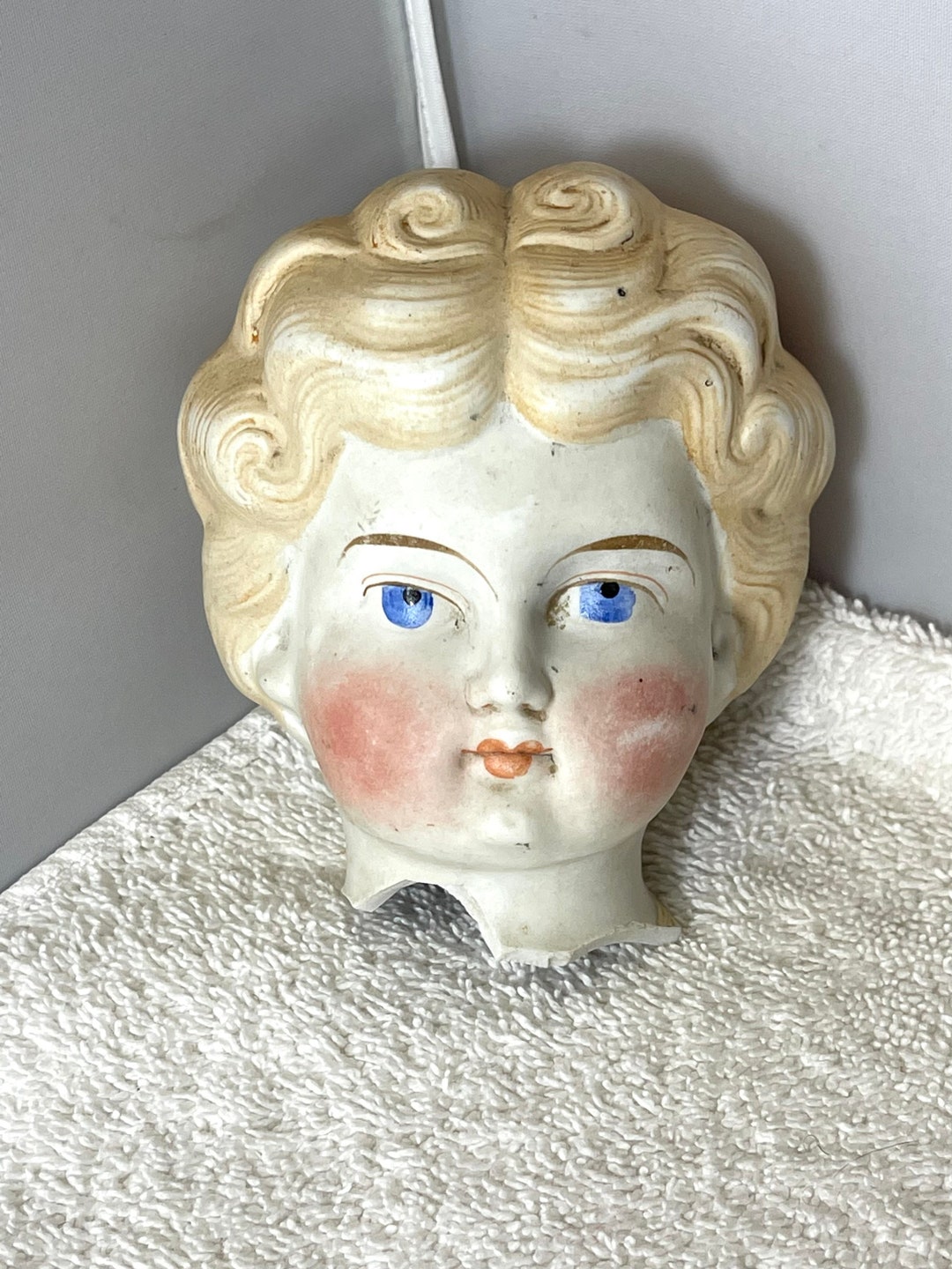 Vintage China Head Doll Head for Parts Etsy