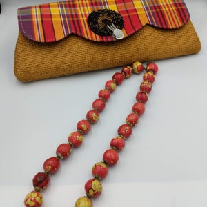 Mbao Beaded Necklace, Boho Necklace, African jewelry