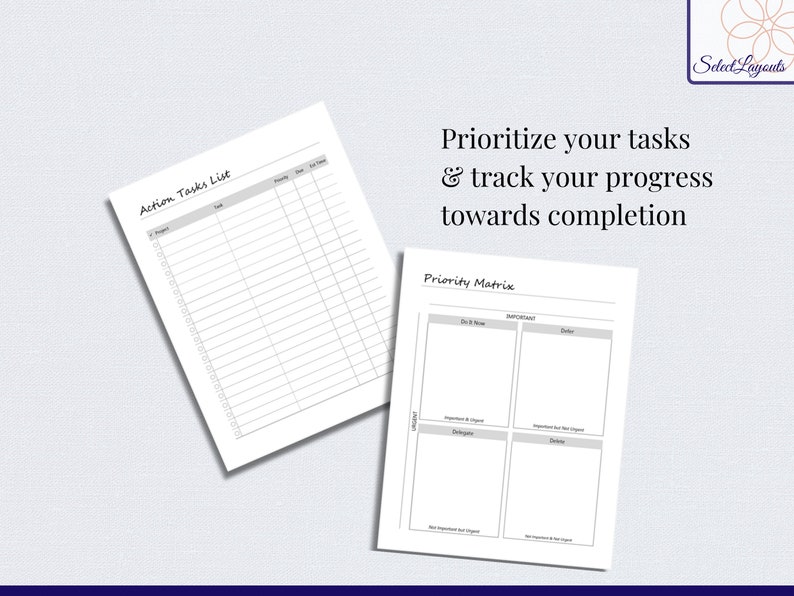 Prioritizing Worksheets Productivitiy Planner printable PDF - Etsy