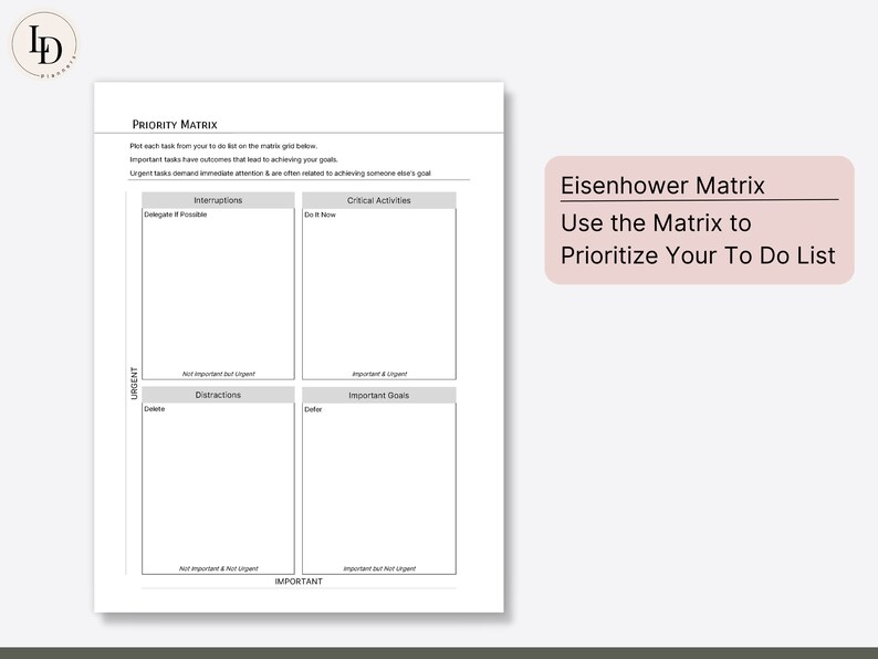 Prioritizing Worksheets Productivity Planner Inserts - Etsy