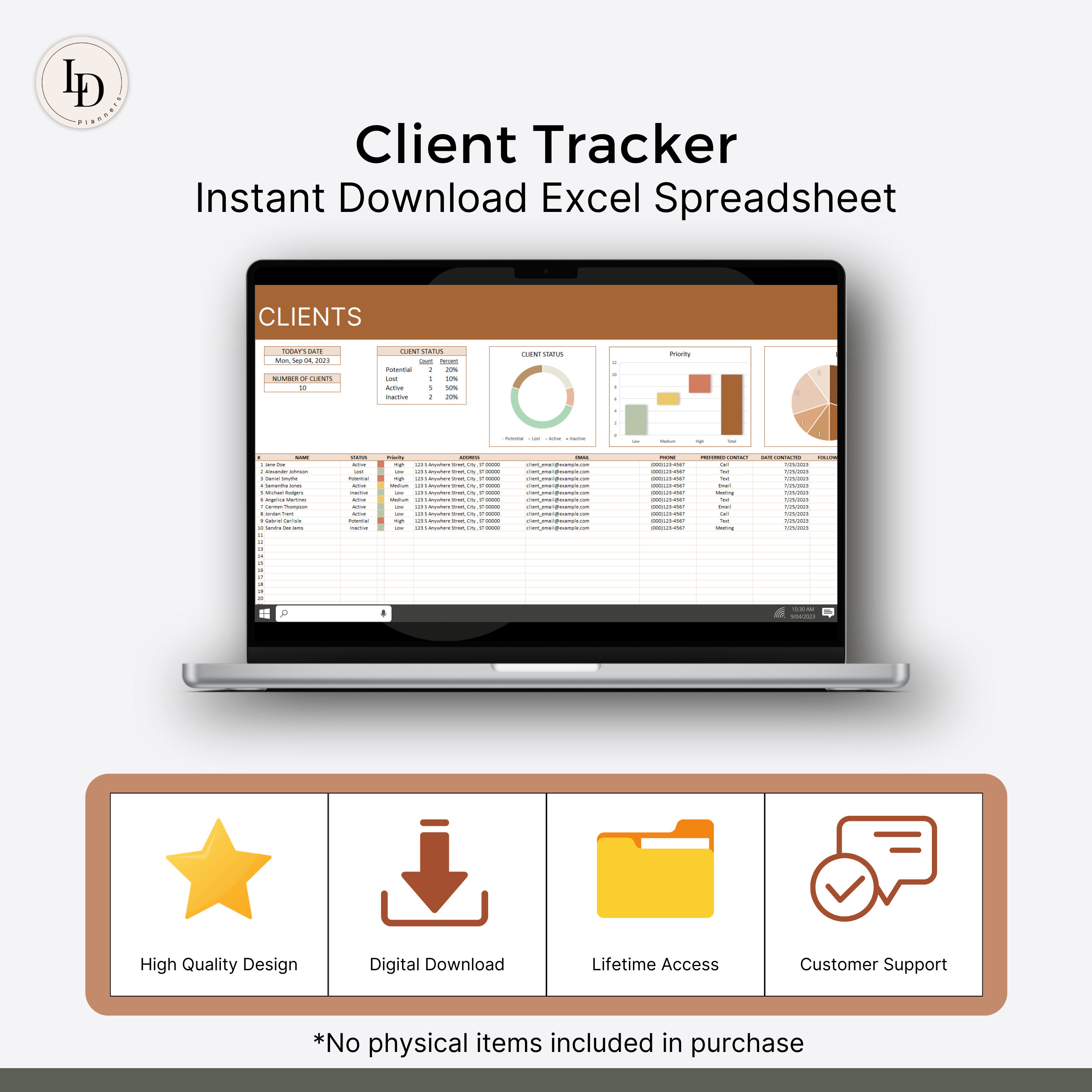 Client Tracker | Client Management for Small Businesses, CRM Dashboard ...
