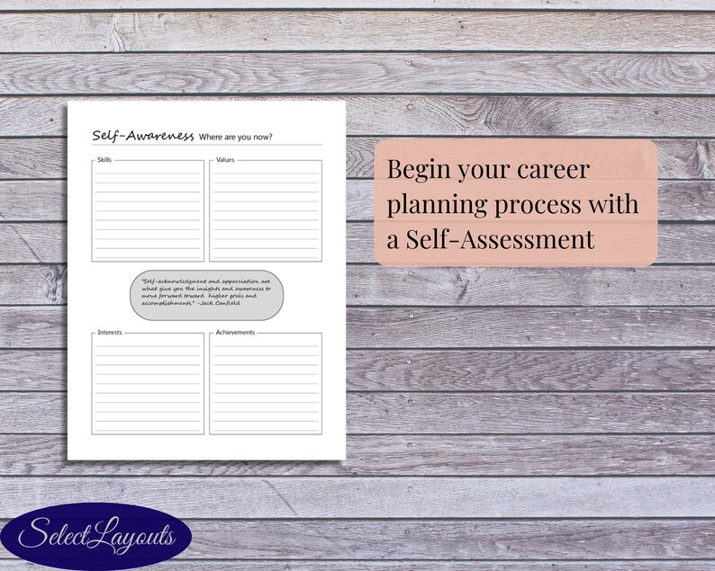 5 year Career Plan Printable PDF Template Etsy