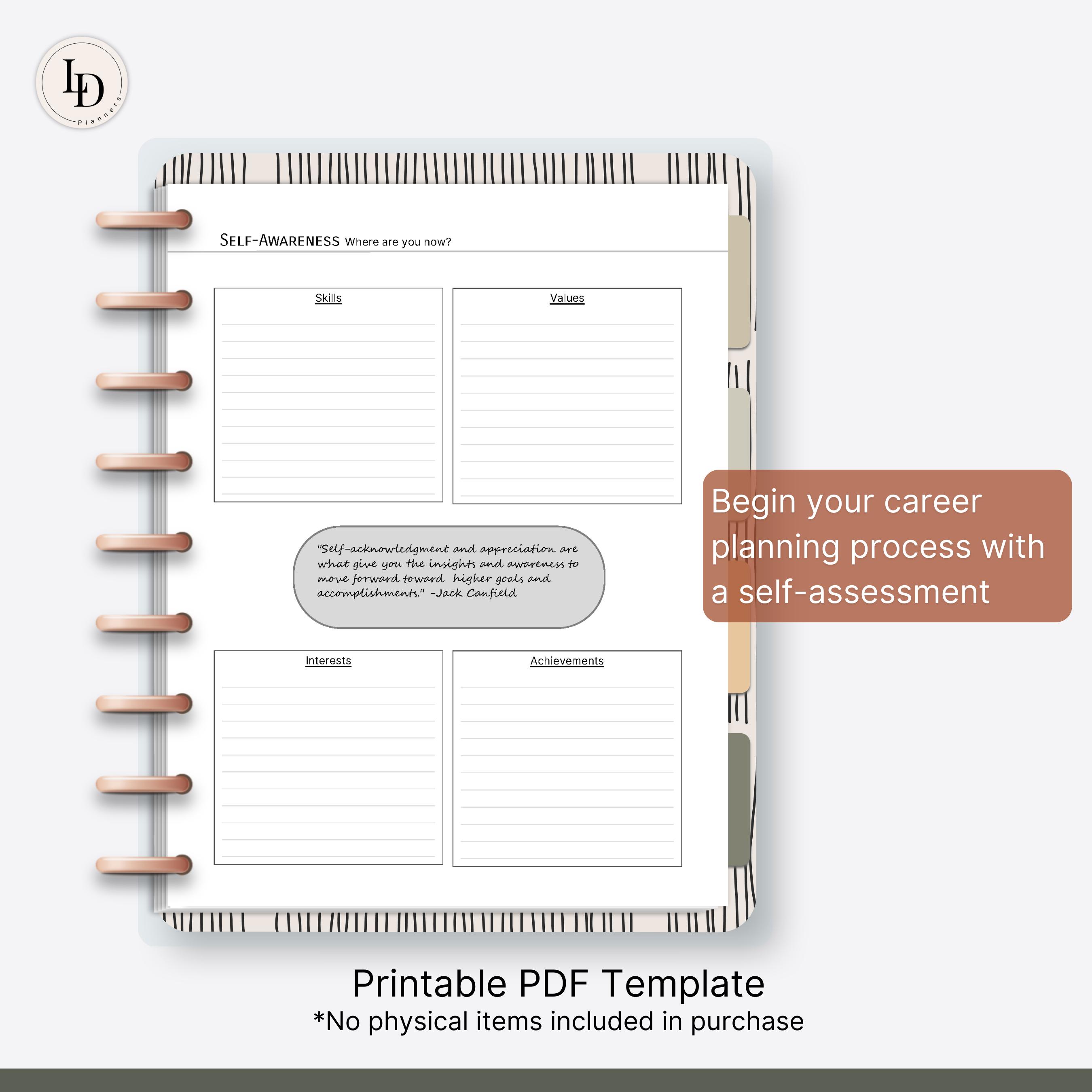 Workplace Professional Development Worksheet Exercise .pdf 5-year Career Plan | Professional Development Worksheets | Digital ...