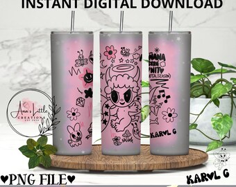 Karol G Tumbler Wrap, Bichota Saison PNG, Manana Sera Bonito, Bichota Saison Tumbler Wrap, Karol G, Karol g Tumbler png