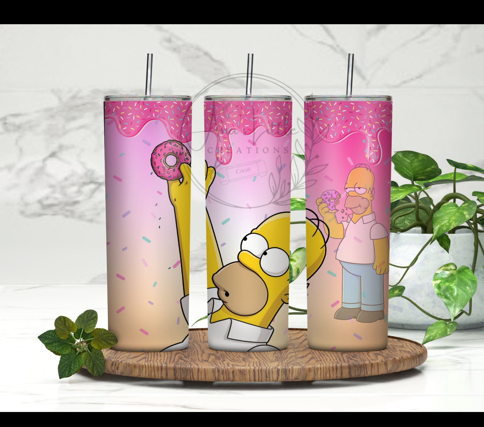 Cartoon Characters Tumbler Wrap, the Simpsons PNG, Cartoon Tumbler, 20 ...