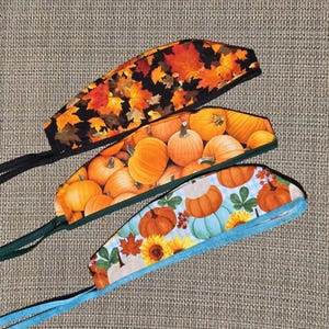 Autumn Pattern Surgical Scrub Cap, Nature/Sunflower Scrub Caps, Fall Leaves Surgical Caps, Pumpkin Tieback Scrub Hat, Harvest Medical Cap