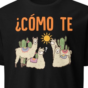 Como Se Llama Funny Llama Shirt For Women - Men - Kids Como Se Llama Funny Llama Shirt For Women - Men - Kids