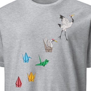 Origami Crane Shirt For Women Men Origami Paper Crane shirt Origami shirt Women Japanese Art Shirt Bird Lover Gift For Her Bird Lover Shirt