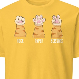 Cat Rock Paper Scissors Shirt For Cat Mom Cat Paws Shirt Cat Shirt Rock Paper Scissors Cat Shirt For Pet Owner Cat Tshirts For Women