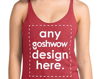 Custom Tank Top Personalized Womens Racerback GoshWow Funny Bachelorette Party Gift