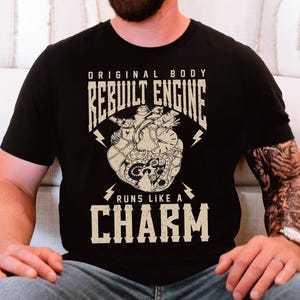 Open Heart Surgery Shirt Rebuilt Engine Bypass Recovery Get Well Soon Gift