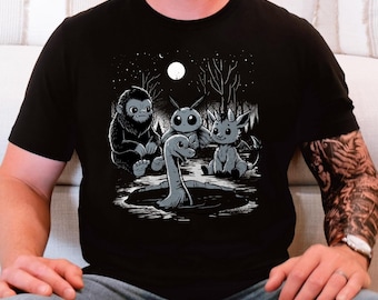 Maglietta Supernatural Cryptid, Maglietta Mystery Monster Hunter, Rispetta la gente del posto, Merchandising Bigfoot Mothman