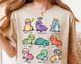 Loch Ness Monster Shirt Supernatural Cryptid Shirt Gag Gift for Him Camping Hiking T-Shirt
