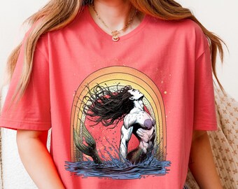 Proud Merman Shirt Rainbow Flag Pride LGBT Shirt Funny Gay Mermaid Gift