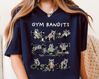 Trash Panda Gym Raccoon Shirt Funny Workout Feral Fitness Shirt New Years Resolution T-Shirt