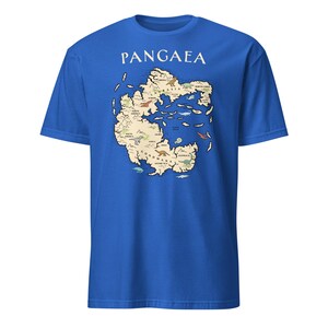Koszulka z mapą świata Pangea, prezent dla archeologa Pangea, koszulka z globalnym ociepleniem i geologią Royal