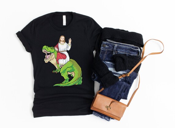Jesus Riding T Rex / Jesus Dinosaur 