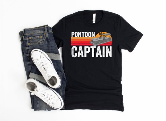 Pontoon Captain Shirt, Pontoon Boat Captain Gift, Funny Pontoon Shirt, Lake  Vacation Shirt Gift for Him 