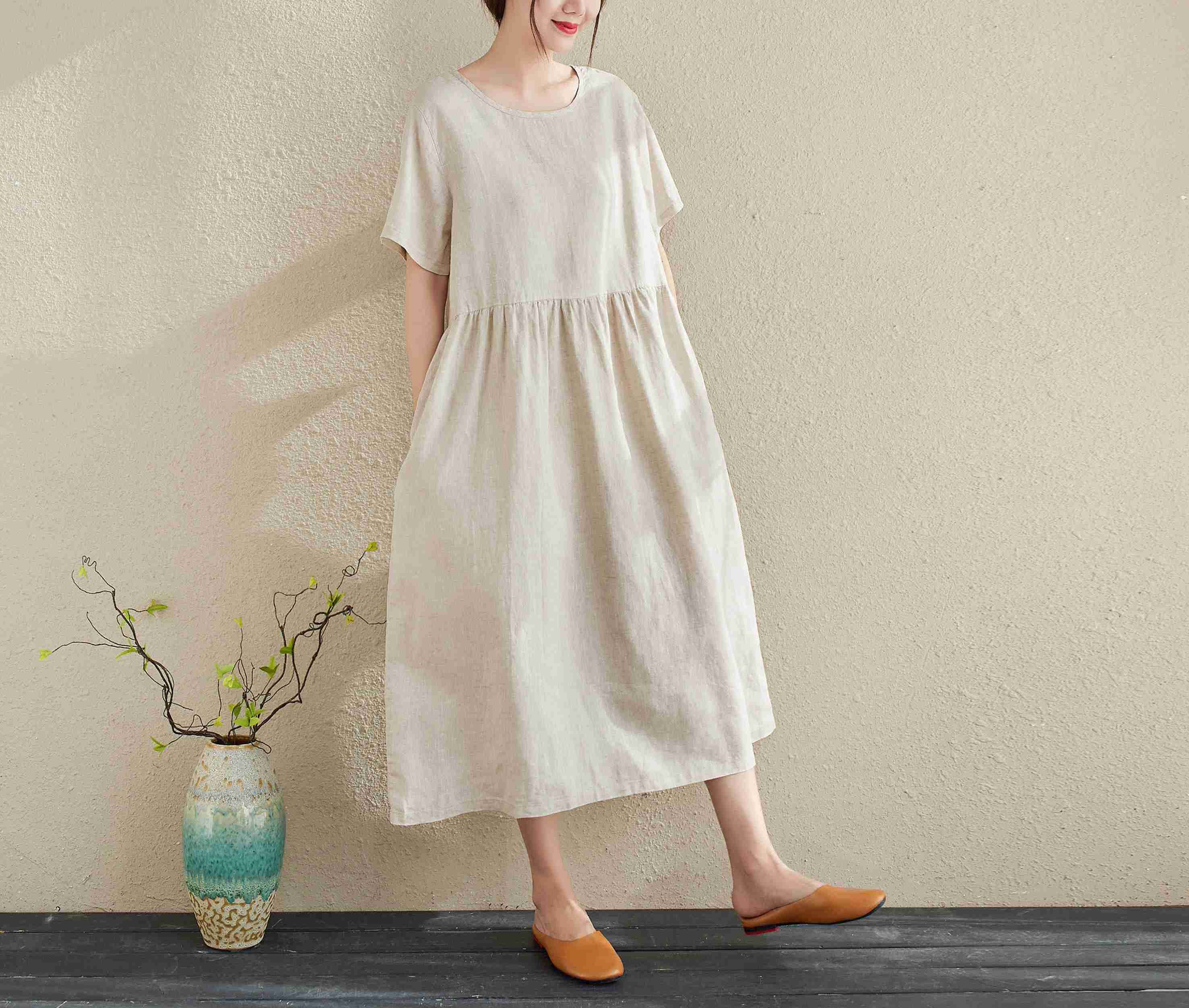 Summer Linen Dresses Women's Clothes/ Causal Linen Dress/ - Etsy