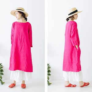 Summer Linen Dresses,Casual Linen Dress For Women,Linen Dresses, Women Linen Clothing,Women's Dresses image 8