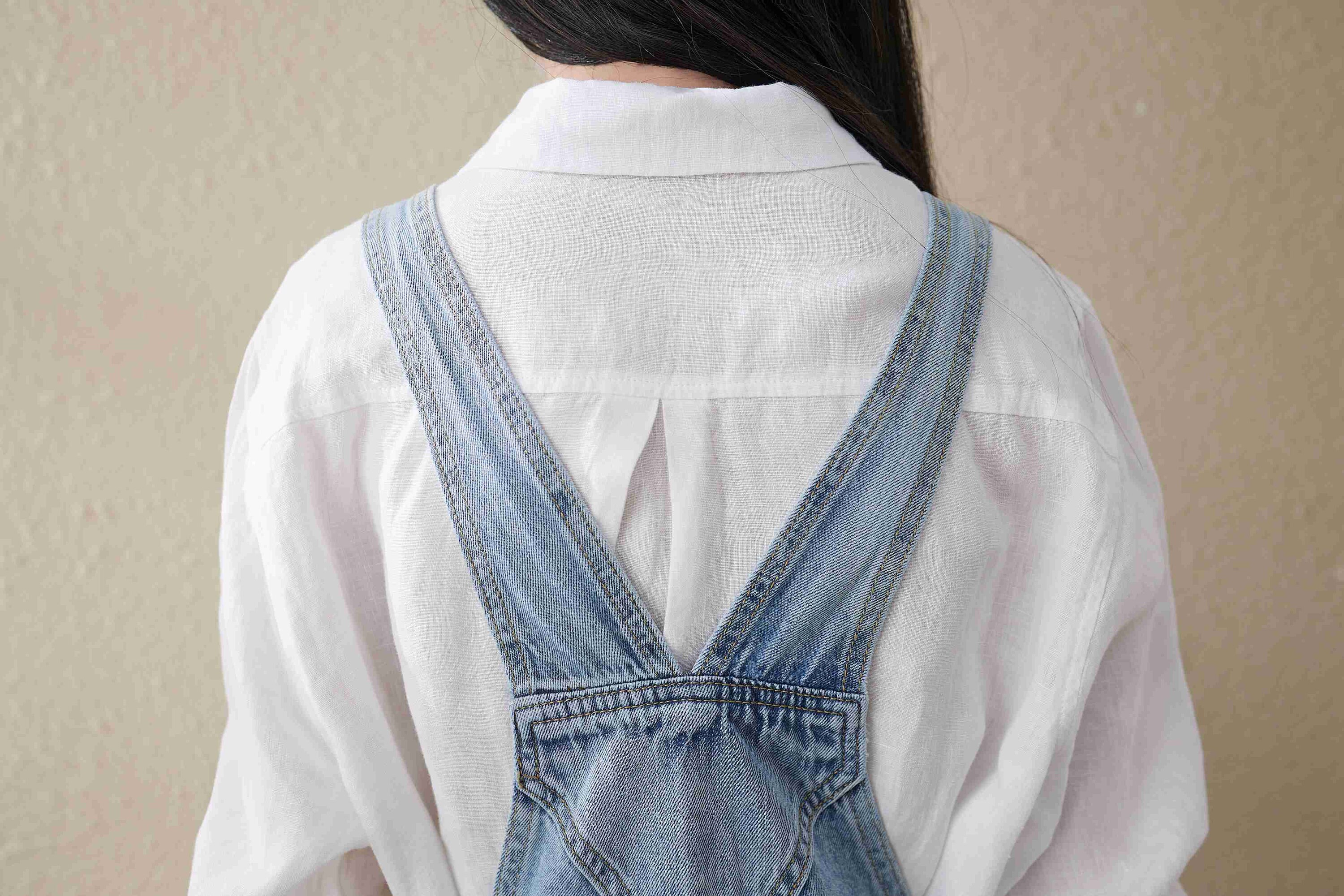 Soft Denim Overalls Light Blue Jumpsuit With Pocket Adjust Etsy