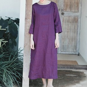 Summer Linen Dresses,Casual Linen Dress For Women,Linen Dresses, Women Linen Clothing,Women's Dresses image 5