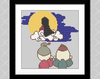 Kaguya's vertrek - Het verhaal van de bamboesnijder Cross Stitch PDF Download