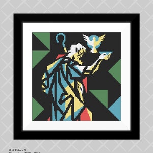 St John the Baptist Cross Stitch Pattern PDF Download