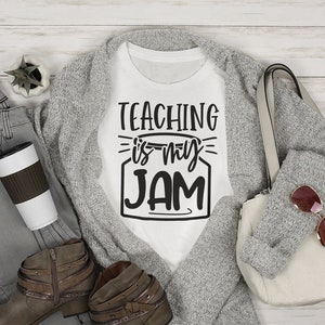 Lehre ist mein Jam svg, Lehrer Geschenk, lustiger Lehrer svg, Back To School Lehrer svg, Lehrerleben, Silhouette Lehrer svg, Lehrer Wertschätzung