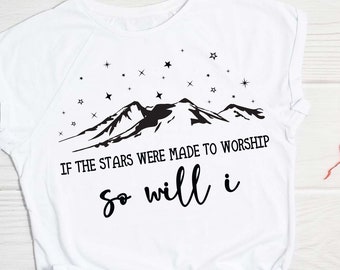 If the stars were made to worship so will I svg, Christian t-shirt Svg, Religious Svg, God svg, Faith t shirt Svg, Jesus Svg, Bible Verse,