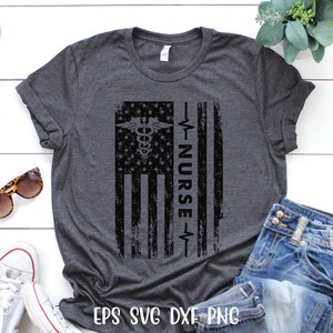 Nurse Flag Svg, Nurse Day T-shirt, Worlds Nurse day, Nurse day Cricut, American Medical Montage, Nurse day USA Flag Svg, USA Holiday Svg