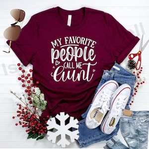 my favorite people call me aunt svg, Aunt t shirt design, Best Aunt svg, Auntie cut files, Cricut, Eps svg dxf png, commercial use. Auntie