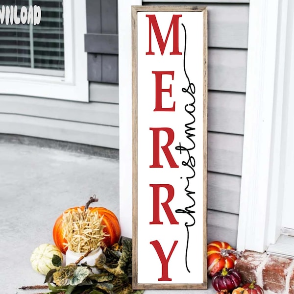 Merry Christmas porch sign svg, Funny Christmas porch sign, Holiday home decor svg, cut files