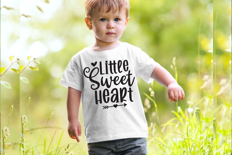 Little Sweet Heart svg, Valentine svg, happy valentine, valentine t shirt, 14th February svg, Funny Valentine svg image 3