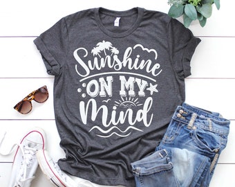 Sunshine on my mind svg,Summer Svg, Summer t shirt svg, Beach t shirt svg, Summer mug svg, Sunshine svg, Summer vibes svg