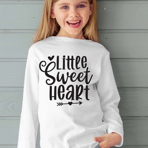 Little Sweet Heart svg, Valentine svg, happy valentine, valentine t shirt, 14th February svg, Funny Valentine svg image 2