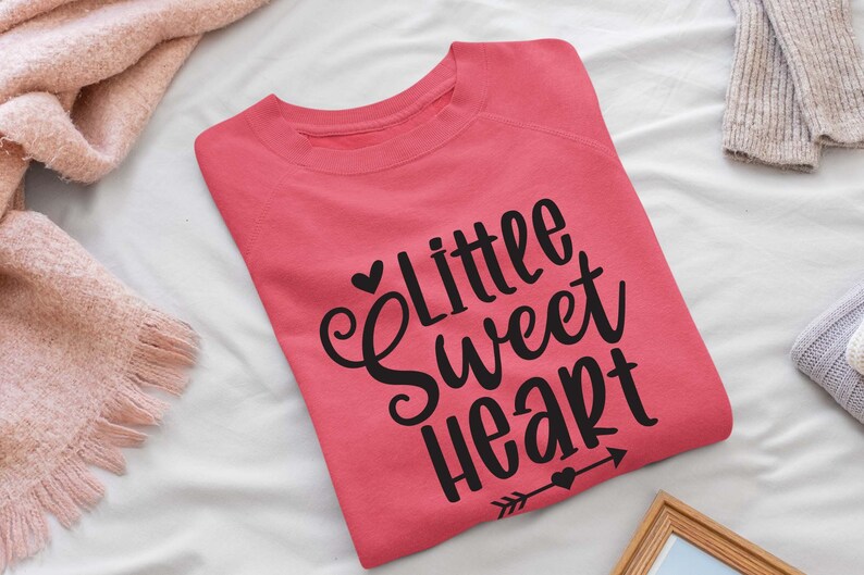 Little Sweet Heart svg, Valentine svg, happy valentine, valentine t shirt, 14th February svg, Funny Valentine svg image 4