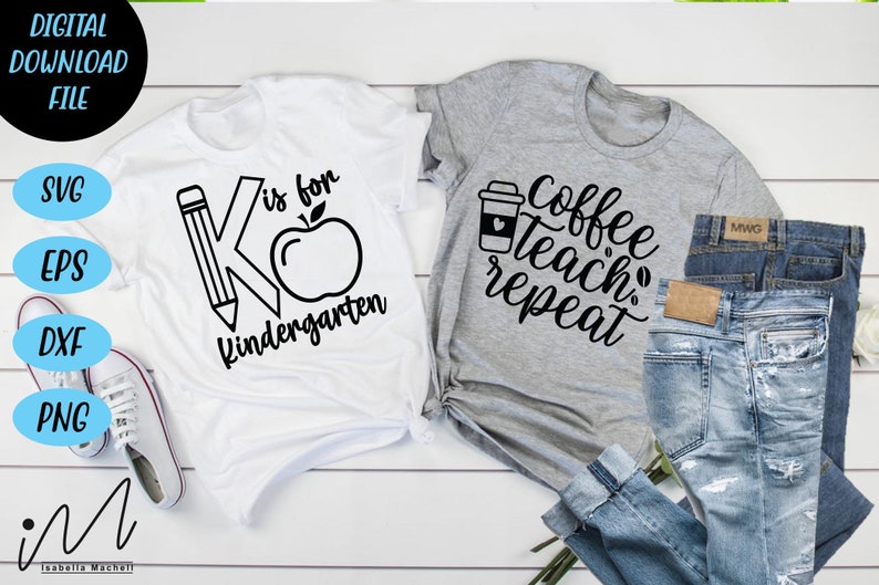Teacher Svg Bundle Back to School Cut Files Teacher T Shirt | Etsy