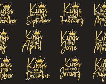 Kings Birthday svg bundle, Birthday king Svg, Birthday boy Svg, Birthday Svg, Birthday Shirt Svg, Happy Birthday Svg, Kingss Birthday Svg