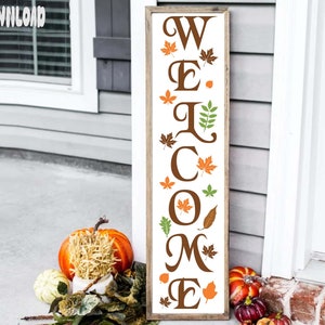 Welcome porch sign svg, welcome porch svg, porch sign svg, farmhouse welcome sign, vertical porch sign, welcome sign svg, porch leaner svg
