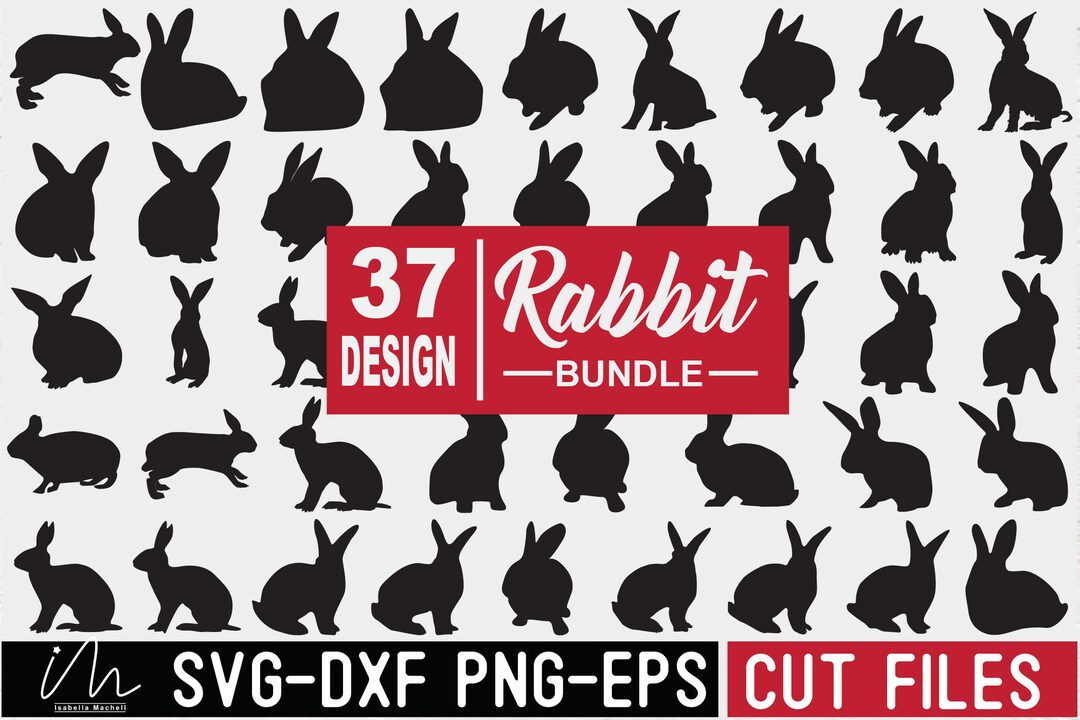Easter Bunny Svg, Easter Svg, Rabbit Cut Files, Rabbit Svg, Rabbit Clip ...