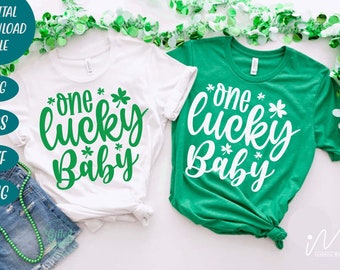 One Lucky baby svg, Baby t shirt svg, onesies, St Patrick's Day svg,St Patricks Day,St Patricks Day shirt,Shamrock Svg,Irish svg,Lucky svg,