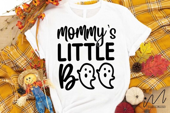 Mommy's little boo Svg, Funny Halloween T-shirt svg, Halloween Day T-shirt, Happy Halloween svg, Batty Svg, Pumpkin svg, Holiday Cricut