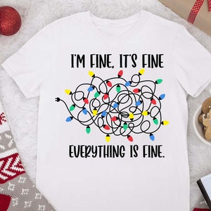 I&#39;m Fine It&#39;s Fine Everything is Fine svg, Tangled Christmas lights svg, Christmas light svg, Merry Christmas svg, Christmas Holiday